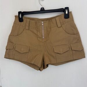 Tan Women's Cargo Shorts